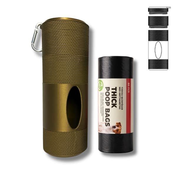 PoochPod | Dispenser for bæsjeposer med godbitoppbevaring L