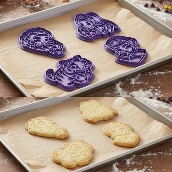4-pak Huntrix udstikkere | Playdough form