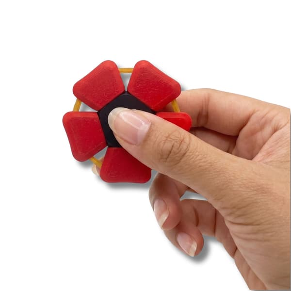 PentaClick Fidget Clicker - Squishy Stressilelu - Sensorinen Puristuspallo
