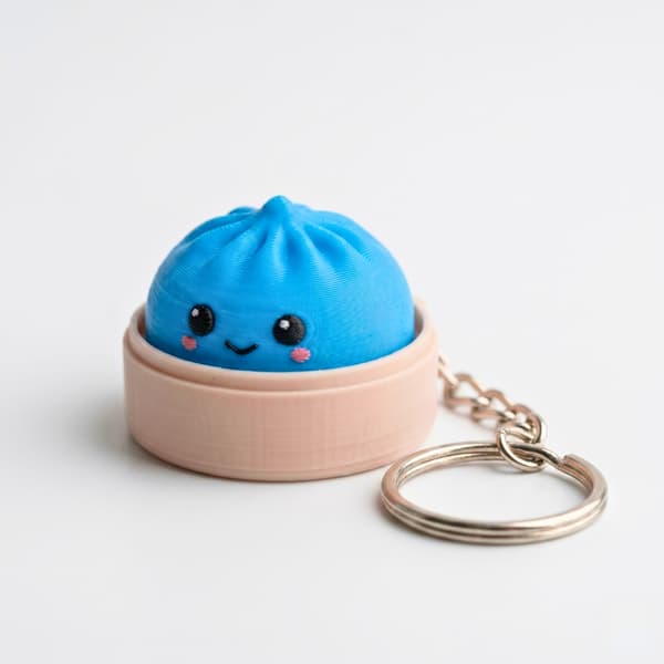 2-pak sød Dumpling Clicker Fidget-legetøj rød blå | Farverig stresslindring