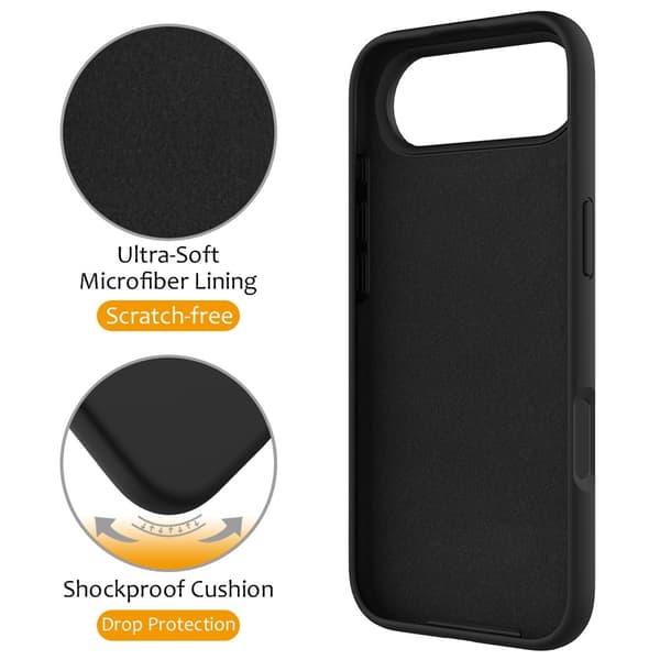 Silikonskal Kickstand MagSafe iPhone Air Svart