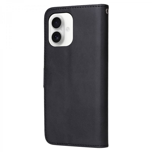 Läder Magnetfodral iPhone 17 Svart