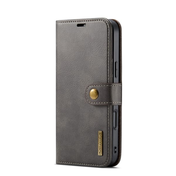 DG.MING 2-in-1 Magnet Wallet iPhone 17 Pro Max Brown