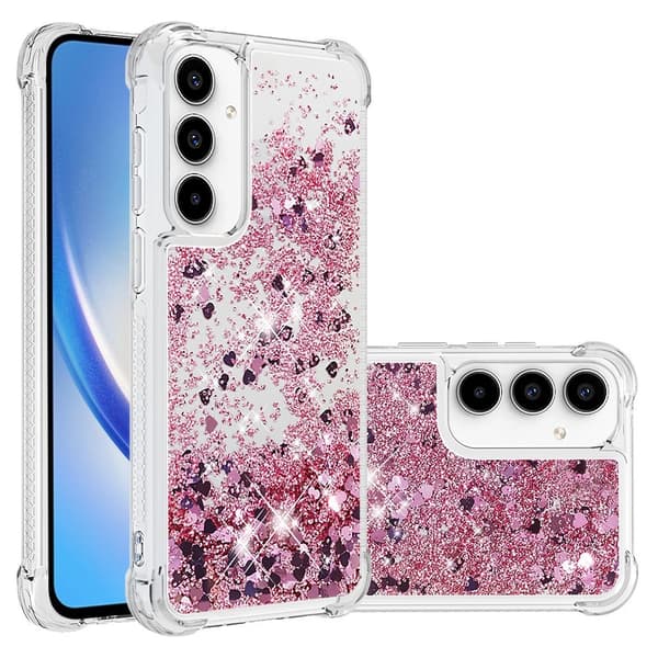 Glitter Bling TPU Case Samsung Galaxy A36 Roséguld