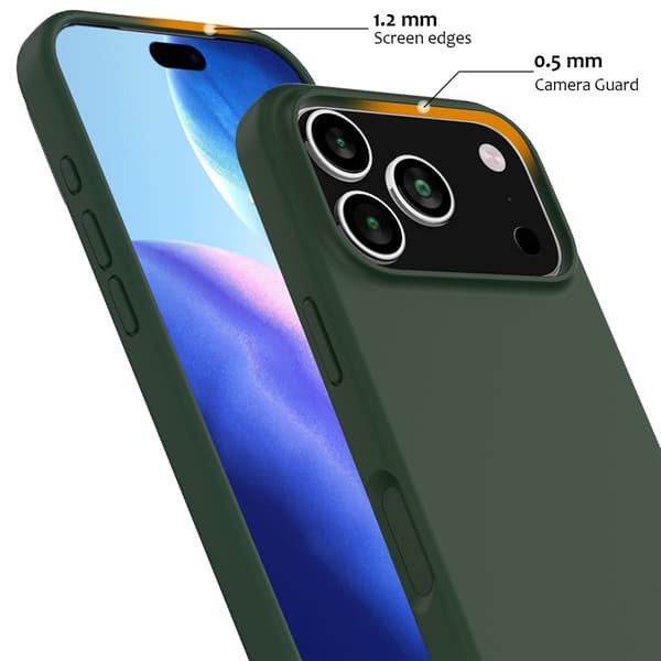 MagSafe Silikonskal iPhone 17 Pro Max Mörkgrön