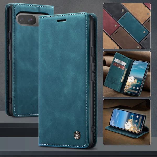 CaseMe Slim Plånboksfodral Google Pixel 10 Blå