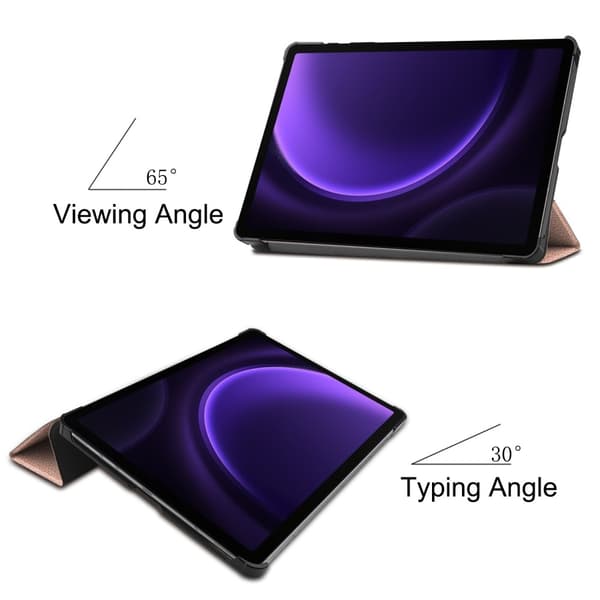 Samsung Galaxy Tab S10 FE Fodral Tri-fold Rosa