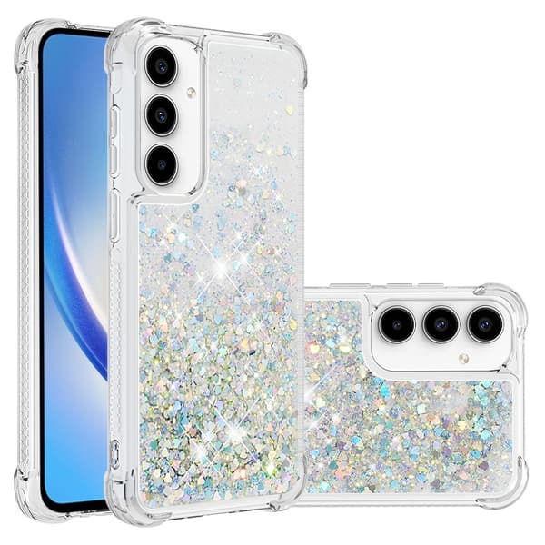 Glitter Bling TPU Case Samsung Galaxy A57 Silver