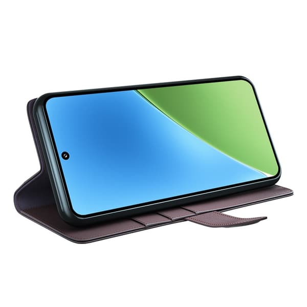 Äkta Läderfodral Xiaomi 15 Brun