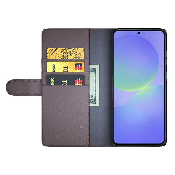 Äkta Läderfodral Samsung Galaxy A37 Brun
