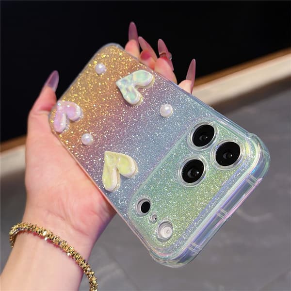 Mobilskal Glitter till iPhone 18 Pro Max Guld