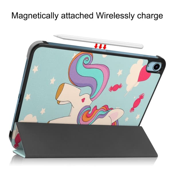 Apple iPad 11 11th Gen (2025) Fodral Tri-fold Unicorn
