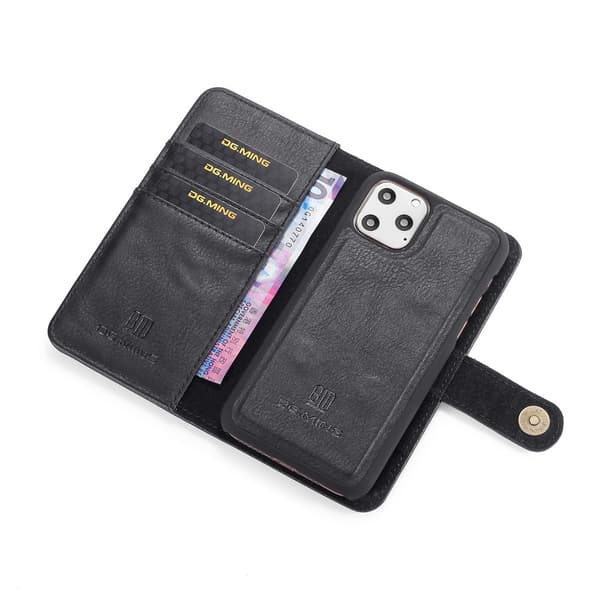 DG.MING 2-in-1 Magnet Wallet iPhone 11 Pro Black