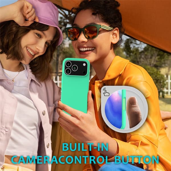 Silikonskal till iPhone 18 Pro Max stöttåligt Grön