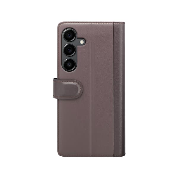 Äkta Läderfodral Samsung Galaxy S25 FE Brun