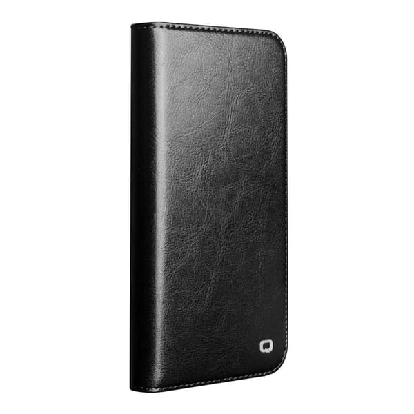 Qialino Leather Wallet Case iPhone 17 Pro Black