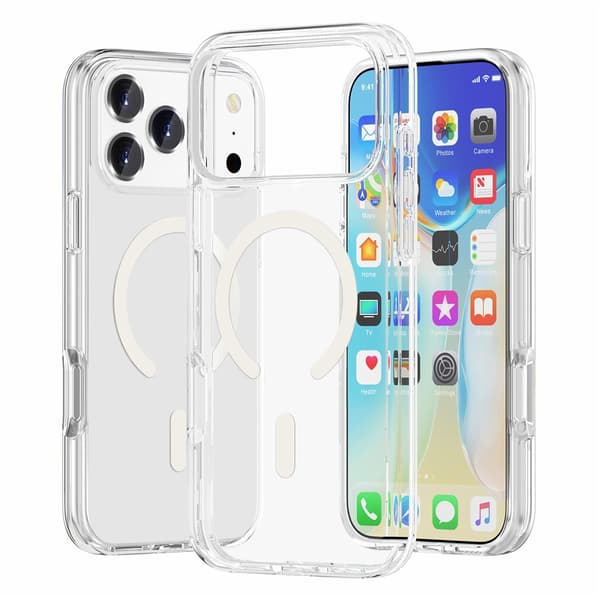 Mobilskal till iPhone 18 Pro Max MagSafe Vit
