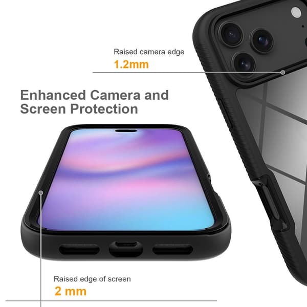 All-Round Protection Case iPhone 17 Pro Max Svart