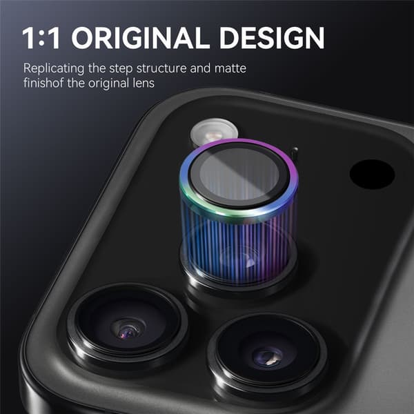 NORTHJO Linsskydd iPhone 17 Pro Max Härdat Glas & Aluminium Multifärg