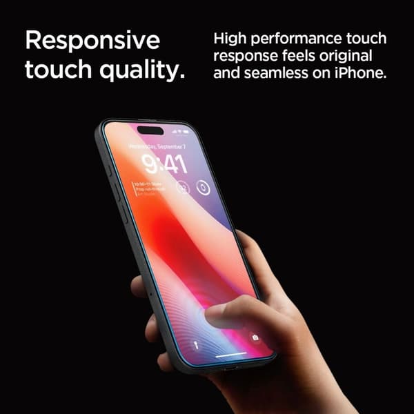 Spigen iPhone 17 Screen Protector GLAS.tR EZ Fit (2-Pack)