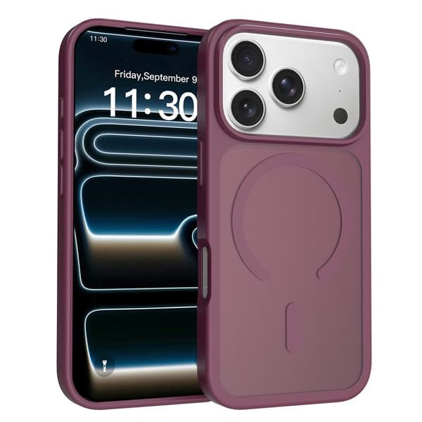 Hybridskal MagSafe till iPhone 18 Pro Max Röd