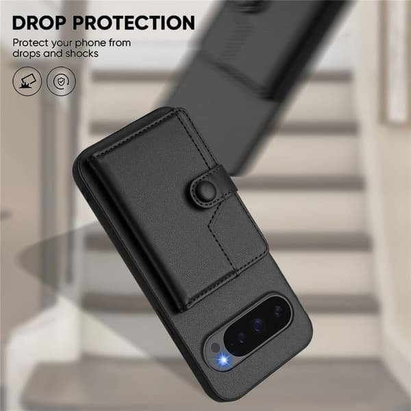 Plånboksskal RFID-skydd Google Pixel 10 Pro XL Svart