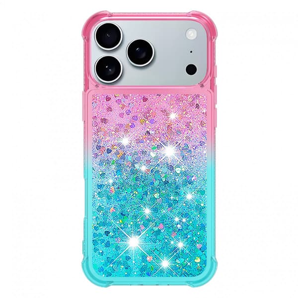Mobilskal Glitter till iPhone 18 Pro Ljusblå