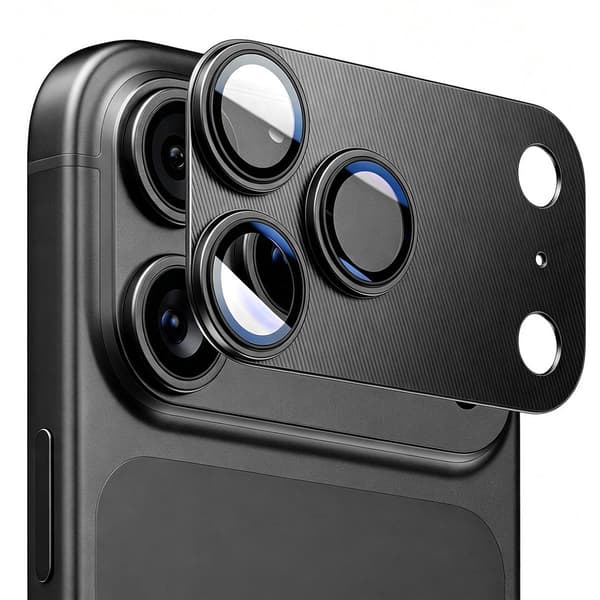 Enkay Linsskydd till iPhone 18 Pro i aluminium Svart