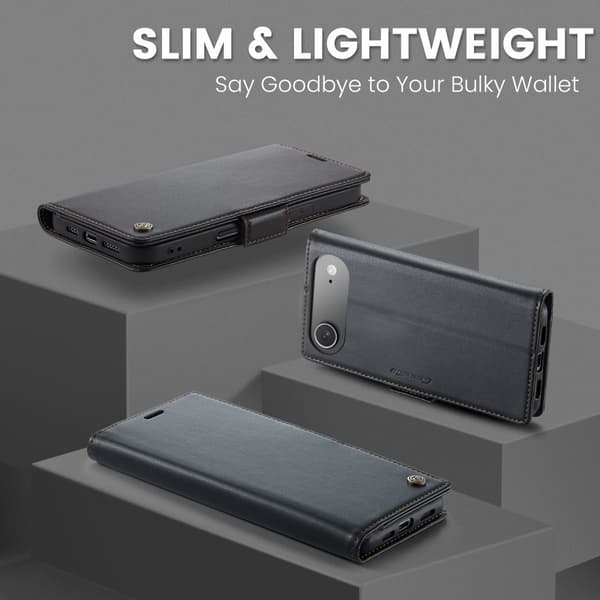 CaseMe Slim Plånboksfodral RFID-skydd iPhone Air Svart