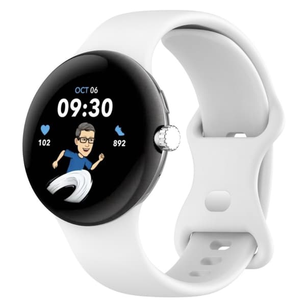 Silikonarmband Google Pixel Watch 3 41mm Vit