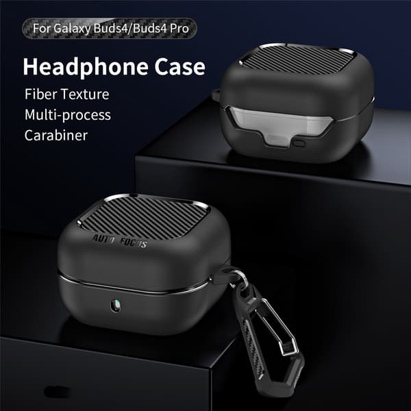 Carbon Case Samsung Galaxy Buds 4 Svart