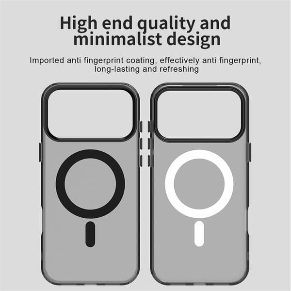 Hybridskal till iPhone 18 Pro Max MagSafe stöttåligt Svart