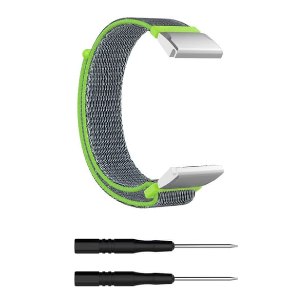 Nylonarmband Garmin Fenix E 47mm Grön