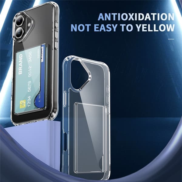 Skal Kortfack iPhone 17 Genomskinlig