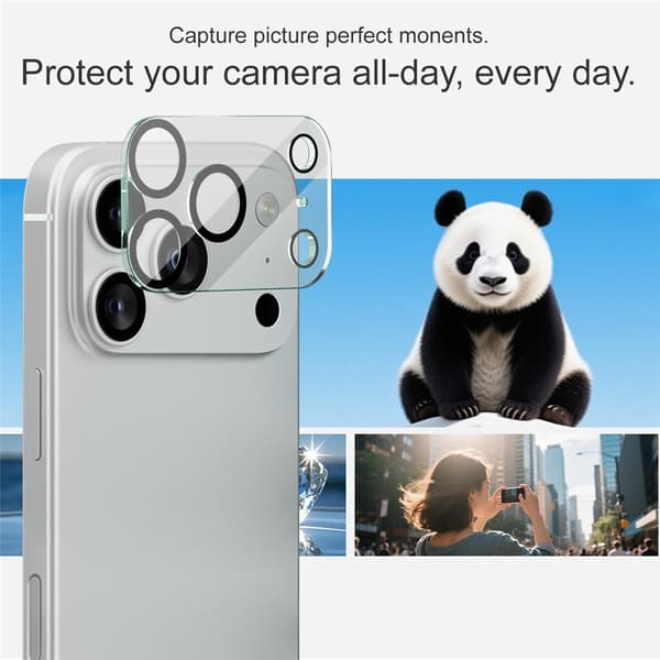 Imak Härdat Glas Linsskydd iPhone 17 Pro Genomskinlig