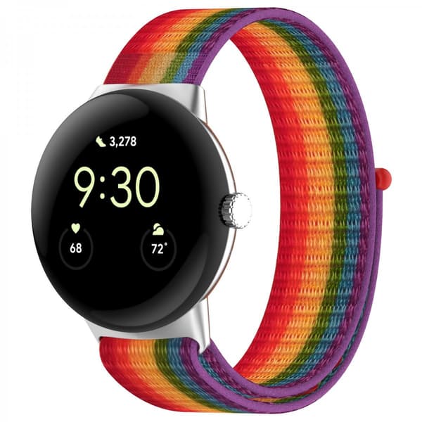 Nylonarmband Google Pixel Watch 4 41mm Regnbåge
