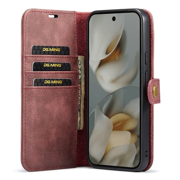 DG.MING 2-in-1 Magnet Wallet Google Pixel 10 Red