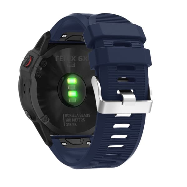 Silikonarmband Garmin Fenix 7X Pro Mörkblå