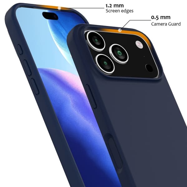 MagSafe Silikonskal iPhone 17 Pro Max Mörkblå