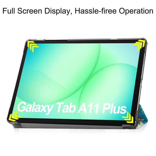 Samsung Galaxy Tab A11 Plus Fodral Tri-fold Körsbärsblommor