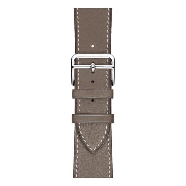 Äkta Läderarmband Apple Watch Ultra 3 49mm Grå