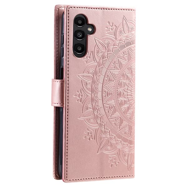 Läderfodral Mandala Samsung Galaxy A17 Roséguld
