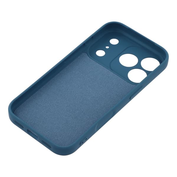 Silikonskal till iPhone 18 Pro Max med ringhållare och rem Midnattsblå