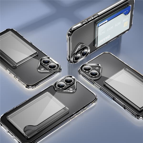 Skal Kortfack iPhone 17 Genomskinlig