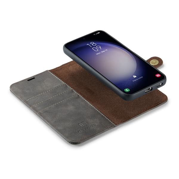DG.MING 2-in-1 Magnet Wallet Samsung Galaxy S26 Plus Brown