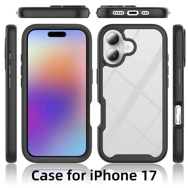 All-Round Protection Case iPhone 17 Svart