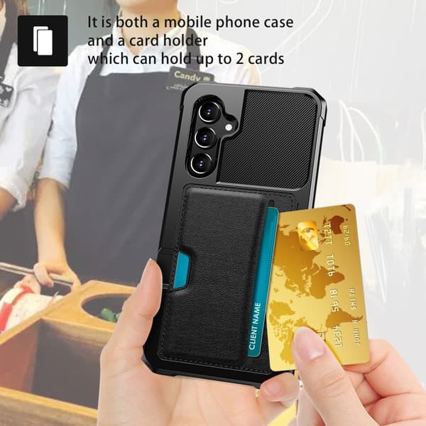 Armor Card Case Galaxy S24 Plus Svart