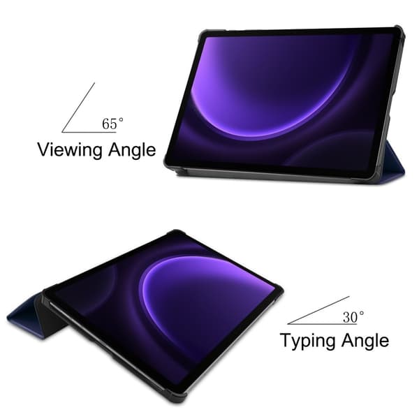 Samsung Galaxy Tab S10 FE Fodral Tri-fold Mörkblå