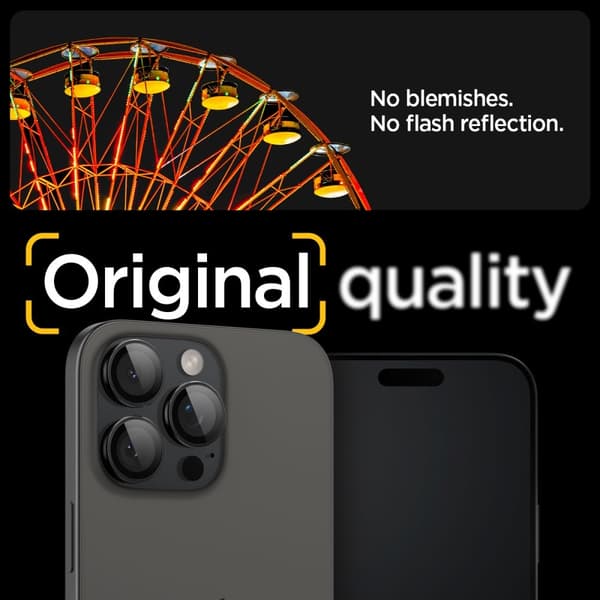 Spigen iPhone 17 Pro EZ Fit Optik Pro Lens Protector 2-pack Black