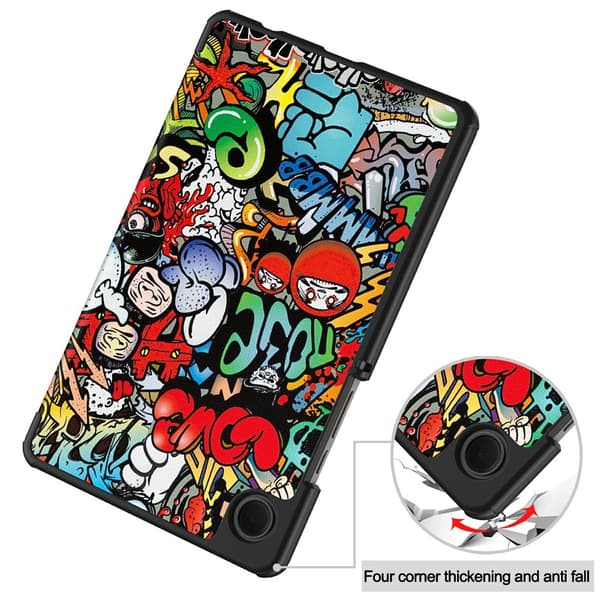 Samsung Galaxy Tab A11 Fodral Tri-fold Graffiti